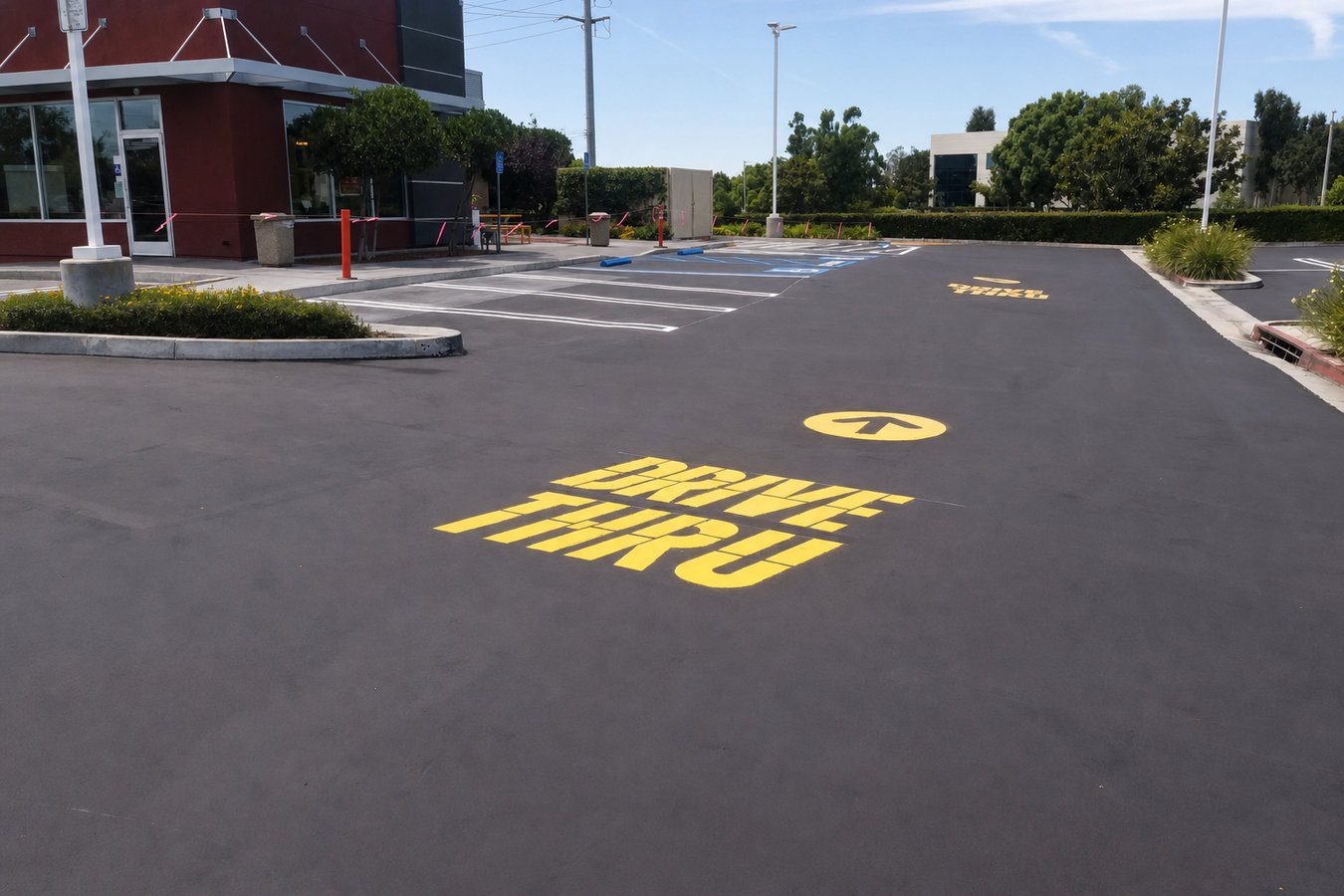 Parking lot maintenance